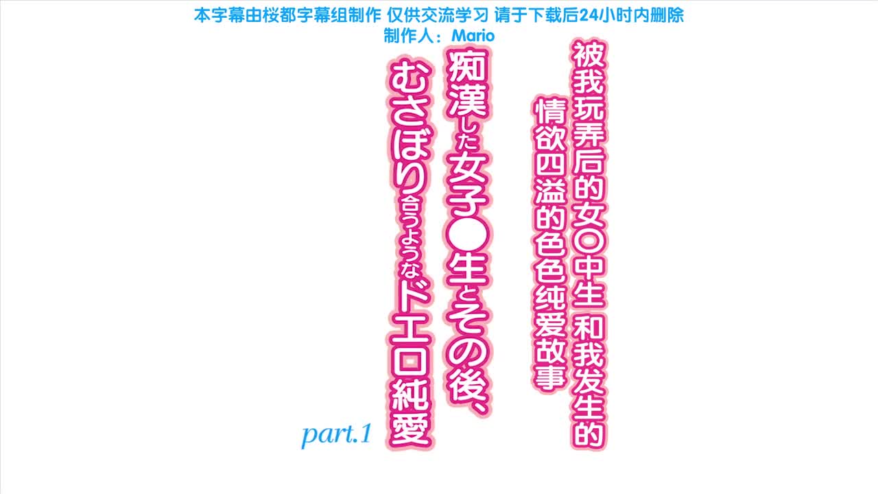 痴漢した女子○生とその後、むさぼり合うようなドエロ純愛